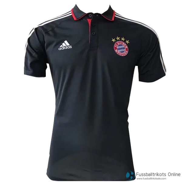 Bayern München Polo 2017-18 Schwarz Fussballtrikots Günstig